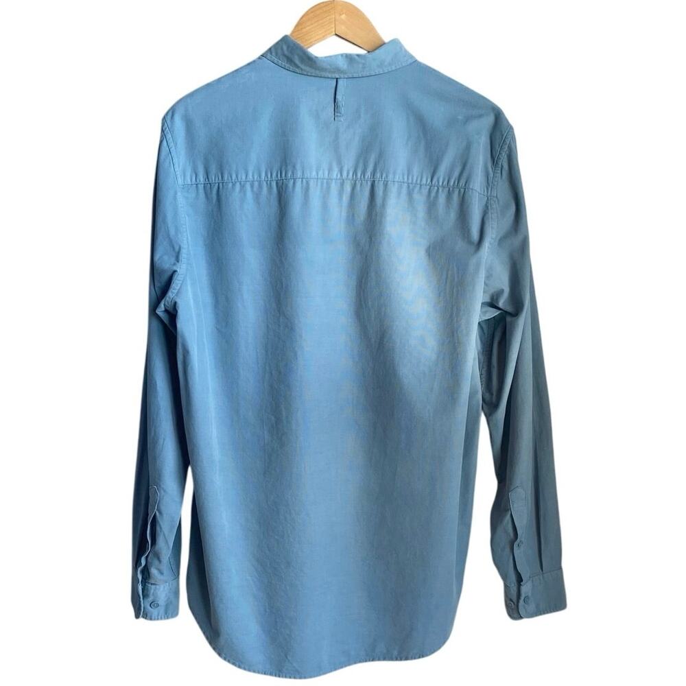NN07 No Nationality Arne Soft Corduroy Button Up Long Sleeve Shirt XXL Pale Blue - Picture 4 of 11